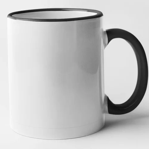 Miniatura 4 de Tazas personalizadas con palabras personalizadas, texto o nombres, borde negro y asa, taza de café de 11 onzas, tazas de café personalizables