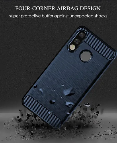 Miniatura 4 de Asuwish Funda compatible con Huawei P30 Lite y protector de pantalla de vidrio templado, accesorios de celda, TPU de cuerpo completo, fundas