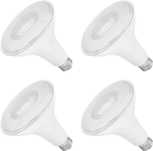 Maxxima PAR38 Bombillas LED para interiores y exteriores, luz blanca cálida de 3000 K, 1275 lúmenes, 15 vatios, luz de inundación regulable
