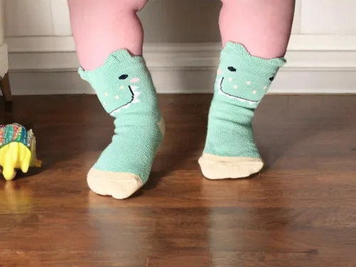 Miniatura 3 de Paquete de 7 calcetines de animales lindos para bebé, agarre antideslizante, calcetines para niños pequeños recién nacidos
