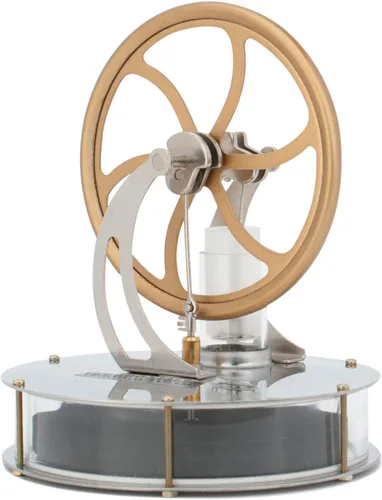Miniatura 2 de DjuiinoStar - Motor Stirling de baja temperatura más clásico, temporizador de café único, mejor opción de regalo, juguete educativo, modelo de motor