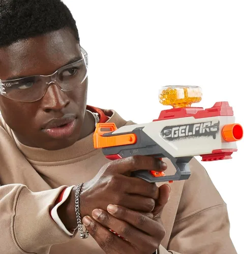 Miniatura 5 de Nerf Pro Gelfire Legion Blaster de Acción de Resorte, 5000 Rondas, Tolva de 130, Gafas Protectoras, Disparo de Impacto, Para Edades de 14 y Más