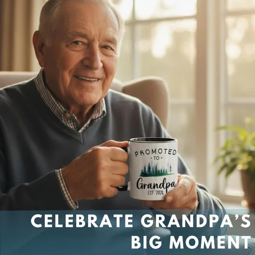 Miniatura 7 de Vivulla68 Taza promocionada a los abuelos 2026 con tarjeta de felicitación, regalo de revelación de embarazo para la nueva abuela y el abuelo, taza