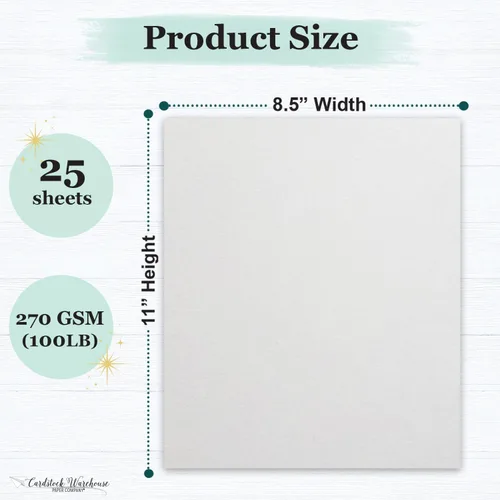 Miniatura 2 de Cardstock Warehouse Foundations Barely Gray - 8.5 x 11 pulgadas, 100 libras, 9.52 oz/m², papel de cartulina 100% reciclado, 25 hojas Apenas gris