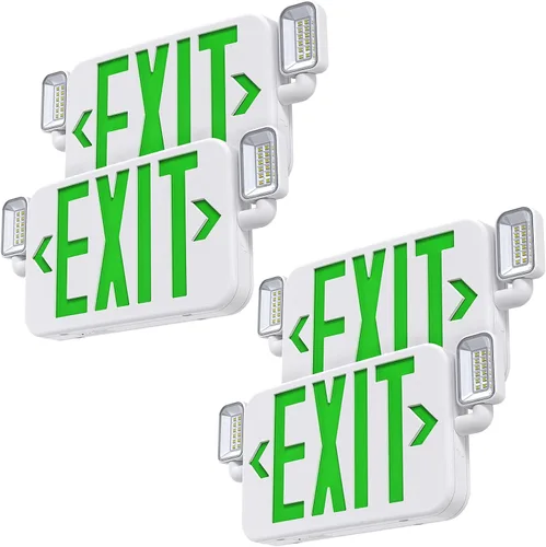 Miniatura 7 de Luz de emergencia LED para exteriores con sensor de fotocélula de reserva de batería, diagnóstico de autoprueba, paquete de pared comercial Marrón