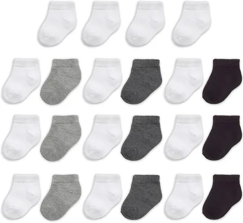 Miniatura 2 de Fruit of the Loom Paquete de 22 calcetines elásticos de corte bajo para bebés de Grow & Fit Flex Zones, unisex, niñas, niños