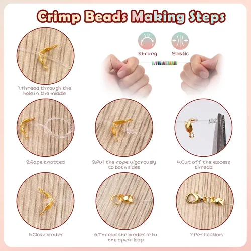 Miniatura 7 de FZIIVQU Juego de 6100 cuentas de arcilla para hacer pulseras para niñas, 24 colores, kit de cuentas de pulsera de amistad con cuentas de letras