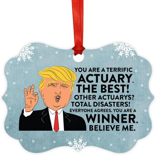 Miniatura 23 de Andaz Press Presidente Donald Trump Fancy Frame Recuerdo Adorno de Navidad Regalo de broma Ejecutivo de Cuenta, 1 paquete, Divertidas Ideas
