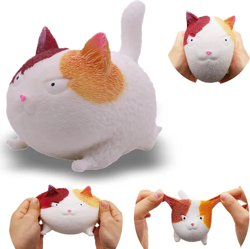 Miniatura 9 de Juguetes sensoriales antiestrés con forma de gato para niños, adultos, adolescentes, niños, alivio de descompresión y alivio de la ansiedad (negro)