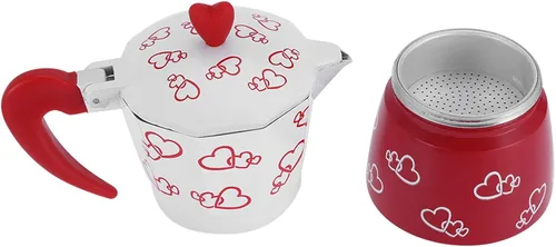 Miniatura 3 de Zerodis Cafetera de aluminio, cafetera de café reutilizable, cafetera espresso duradera de aluminio, olla de hervidor de agua para el hogar