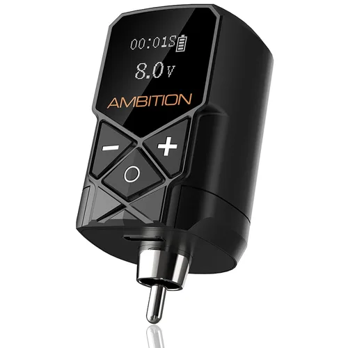 Miniatura 9 de Ambition Kuark - Fuente de alimentación para tatuajes Ambition Kuark Mini Wireless Portable RCA Tattoo 2400mAh batería de litio con pantalla digital