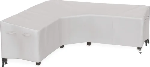 Simple Houseware Funda de sofá modular en forma de V para patio, impermeable, 600D resistente, 100 pulgadas de ancho