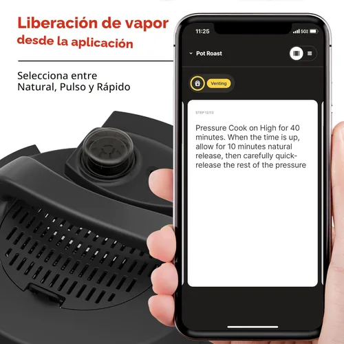 Miniatura 5 de Instant Pot Pro Plus Wi-Fi Smart 10 en 1, Olla a Presión, Olla de Cocción Lenta, Arrocera, Vaporera, Sartén para Saltear, Yogurtera, Calentador