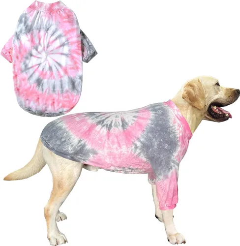 Miniatura 11 de Camisetas de algodón para perros, con estampado de dinosaurios, pijamas para mascotas, transpirable, ropa elástica para perros pequeños