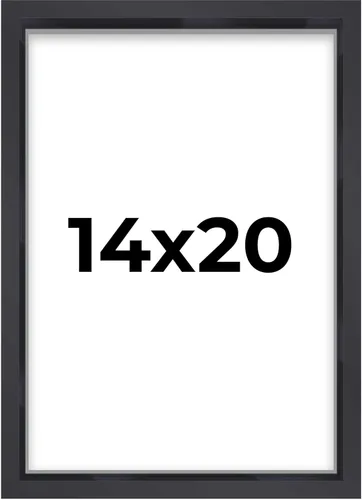 Miniatura 88 de Marco contemporáneo de caja de sombra negra de 14 x 25 pulgadas, profundidad de espacio utilizable, tamaño interior 14 x 25 o 25 x 14 pulgadas