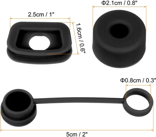 Miniatura 2 de Home and Garden Parts 1 Set/3Pcs Silicone Spill Stopper Accesorios para Taza de Paja 1.0 40oz/30oz Negro #CN/251024/00144