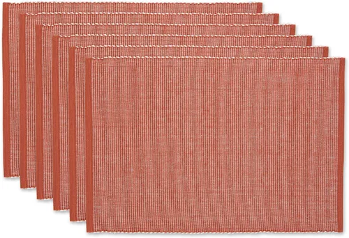 Miniatura 9 de DII Two-Toned Collection - Juego de manteles individuales, color gris, 6 piezas
