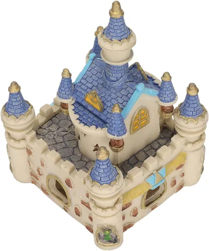 Miniatura 9 de Zerodis Decoración de castillo de resina para acuario, decoración de castillo de peces, decoración de castillo de resina, cueva, decoración de peces