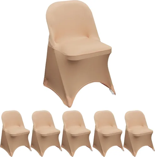 Miniatura 73 de YOUR CHAIR COVERS - Funda para silla plegable de elastano azul claro - Funda de cojín tapizada plegable elástica ajustable extraíble lavable