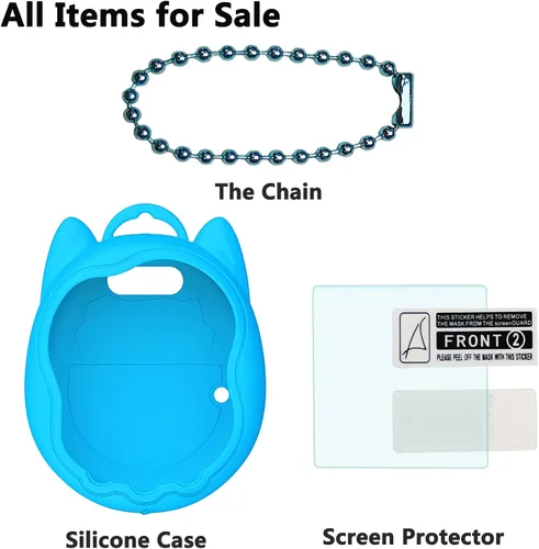 Miniatura 2 de Tamagotchi Uni Interactive Virtual Pet, protector de pantalla para Tamagotchi Uni Pet Band Accesorios (cubierta de silicona) (azul)