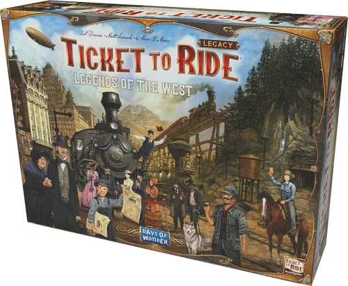 Miniatura 2 de Asmodee Ticket to Ride Legacy: Legends of The West Juego de mesa - ¡La aventura de tren definitiva! Juego de estrategia, juego familiar para niños