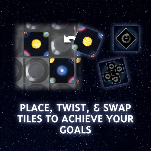 Miniatura 4 de Calliope Games - Juego de mesa de estrategia de colocación de piezas de galaxia de cuatro esquinas con patrón a juego para la familia, juego