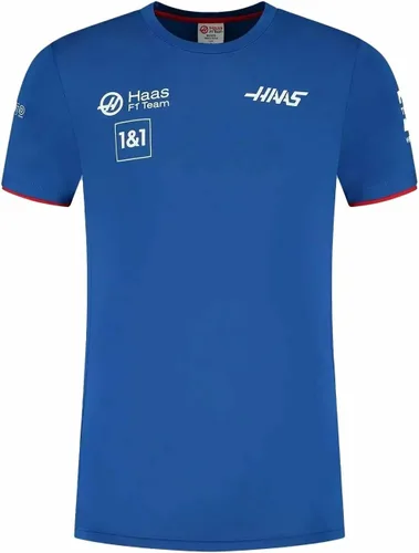 Haas F1 Team Haas Racing F1 2022 - Camiseta ajustada para hombre, color azul, Azul