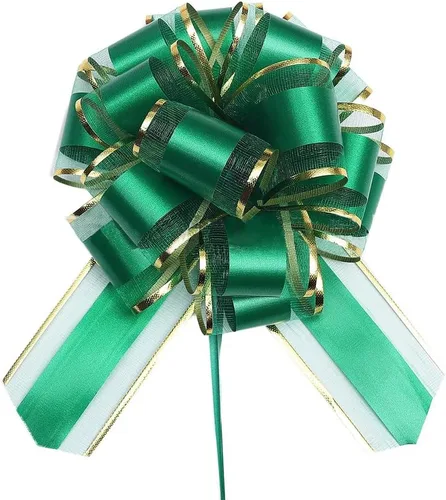 Miniatura 9 de 6 piezas de arcos tirados, arco de regalo de 15 cm, arcos tirados para Navidad, bodas, cestas de San Valentín, baby shower, día de la madre