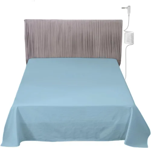 Miniatura 11 de Grounding Sheets - Sábanas de tamaño matrimonial con cable de conexión a tierra de 15 pies, 90% algodón orgánico y 10% fibra de plata pura, sábanas