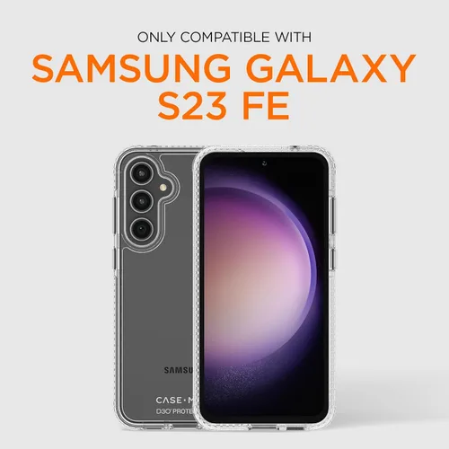 Miniatura 2 de Case-Mate Funda transparente resistente para Samsung Galaxy S23 FE 5G [protección contra caídas D3O de 16 pies] [compatible con carga inalámbrica]