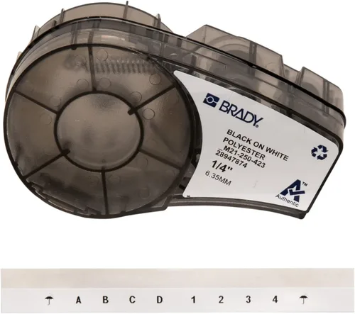 Miniatura 7 de Brady Auténtica (M21-500-423) Etiqueta de Poliéster para Ambientes Adversos para Etiquetado de Códigos de Barras, Paneles Solares y Placas