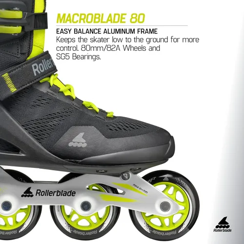 Miniatura 5 de Rollerblade Macroblade 80 - Patines en línea para hombre y adulto, patines en línea de rendimiento