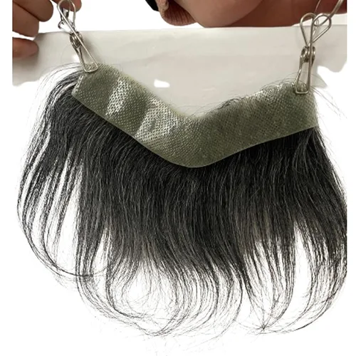 Miniatura 3 de Voloria Tupé para Línea Capilar Frontal Masculino 100% Cabello Humano Base de PU Tipo Piel Postizos Capilares para Hombre Complemento Capilar