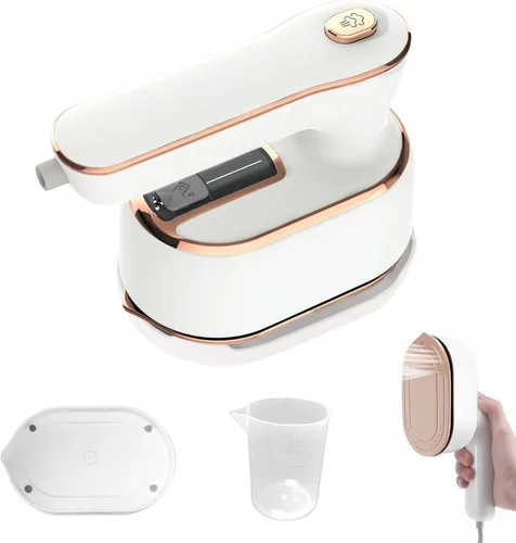 Miniatura 7 de Vaporizador portátil de mano para ropa, planchado y vapor 2 en 1, giratorio de 180°, multidireccional, mini vaporizador de viaje, adecuado para ropa