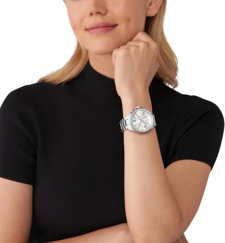 Miniatura 5 de Michael Kors Whitney - Reloj de acero inoxidable con detalles ostentosos