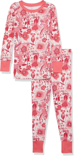 HonestBaby Multipack 2-Piece Pajamas Sleepwear Pjs 100% Organic Cotton for Infant Baby and Toddler Girls