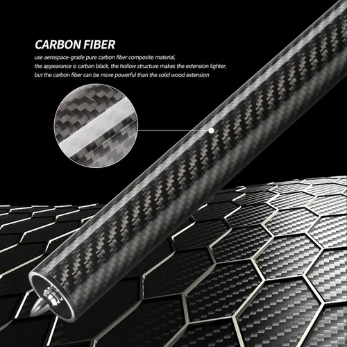 Miniatura 7 de KONLLEN Pool Cue Extension 2'' 3'' 4'' 6'' 8'' 12'' Carbon Fiber Billiard Cue Extension Billiard Accessories for Pool Sticks