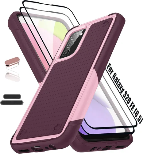 Miniatura 10 de Funda resistente para Samsung Galaxy S20 FE (5G) de 6.5 pulgadas, 4 esquinas con bolsas de aire [protección contra caídas de 12 pies], agarre