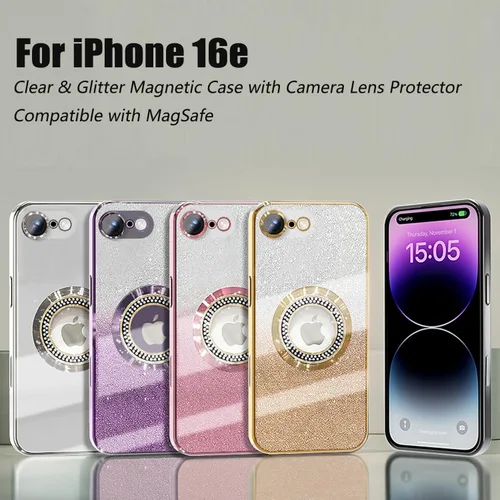 Miniatura 37 de Misscase Funda magnética con purpurina para iPhone 11 compatible con MagSafe, protección completa, delgada, a prueba de golpes, antiarañazos