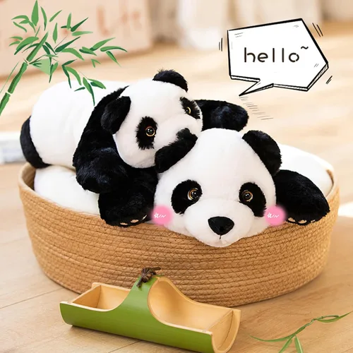 Miniatura 3 de Animales de peluche con peso, peluche de panda, lindo panda con peso, animales de peluche, regalo para niños y adultos, 15 pulgadas