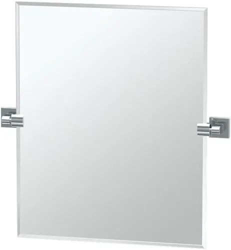 Miniatura 33 de Gatco 5679SM - Espejo rectangular sin marco, 24 pulgadas, latón cepillado negro mate combinado