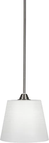 Miniatura 16 de Toltec Lighting Paramount - Mini colgante de 1 luz en acabado negro mate con cristal de arte perla de 7 pulgadas y estilo negro