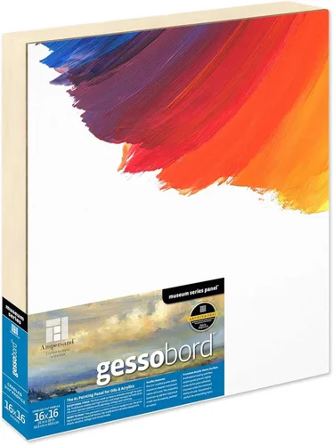 Miniatura 13 de Ampersand Art Supply Panel de pintura de madera de Gesso: Serie Museo Gessobord, 11 "x 14", perfil plano de 1/8