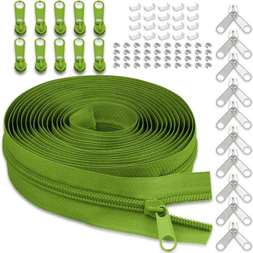 Miniatura 19 de Cinta de cremallera de nailon #5 para costura: YZSFIRM 10 yardas blancas por The Yard Cremalleras de bobina de nailon para manualidades de costura