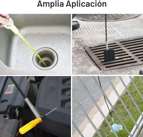 Miniatura 6 de DR.PEN Herramienta flexible de agarre con garra para recoger, con 4 garras de manguera flexible para recoger la basura, fregadero del hogar