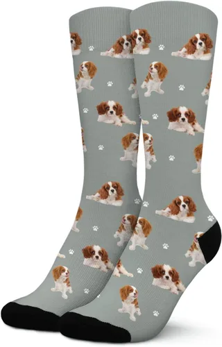 Calcetines divertidos para perros, calcetines deportivos de invierno personalizados para mascotas para hombres y mujeres