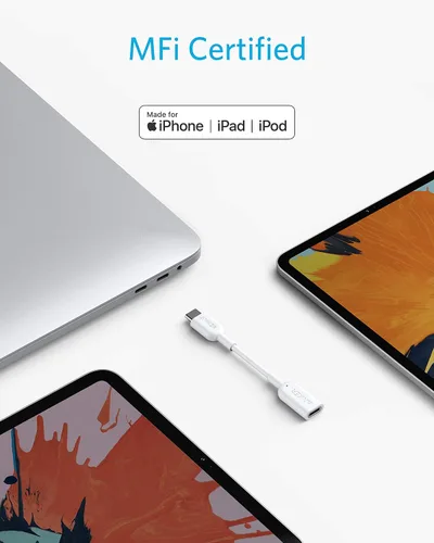 Miniatura 4 de Anker Adaptador de audio USB-C a Lightning (solo audio, no admite carga) (blanco)