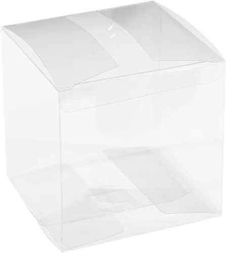 Miniatura 8 de Hammont Cajas de plástico PET transparentes – Contenedores de almacenamiento transparentes para recuerdos de fiesta, regalos, galletas, adornos