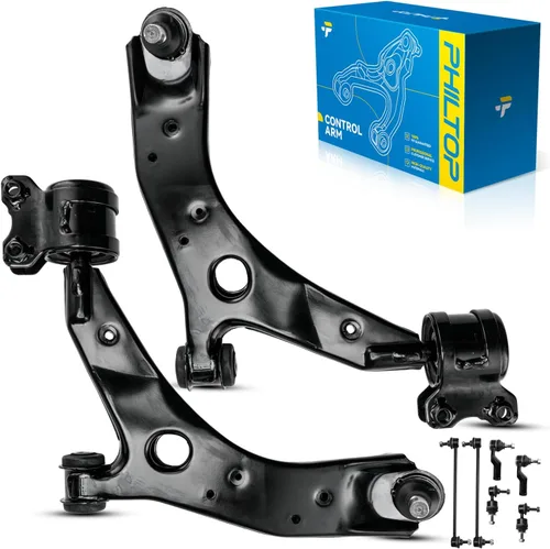 Miniatura 214 de PHILTOP Kit de suspensión delantera de 10 piezas, brazos de control inferiores con juntas de bola, eslabones de extremo de barra estabilizadora