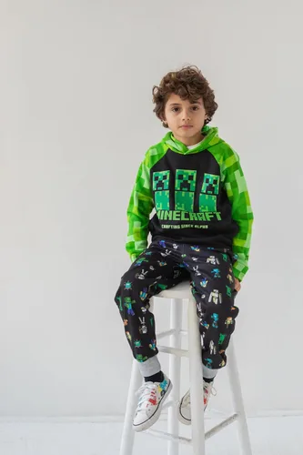 Miniatura 2 de Minecraft Sudadera con capucha de forro polar para niños pequeños a niños grandes (4-18-20)